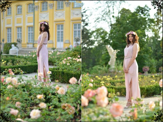 Zwiedzanie pałacu w Wilanowie Moda, modelka, sesja zdjęciowa w Wilanowie, Dresses, Sukienka, Warszawa