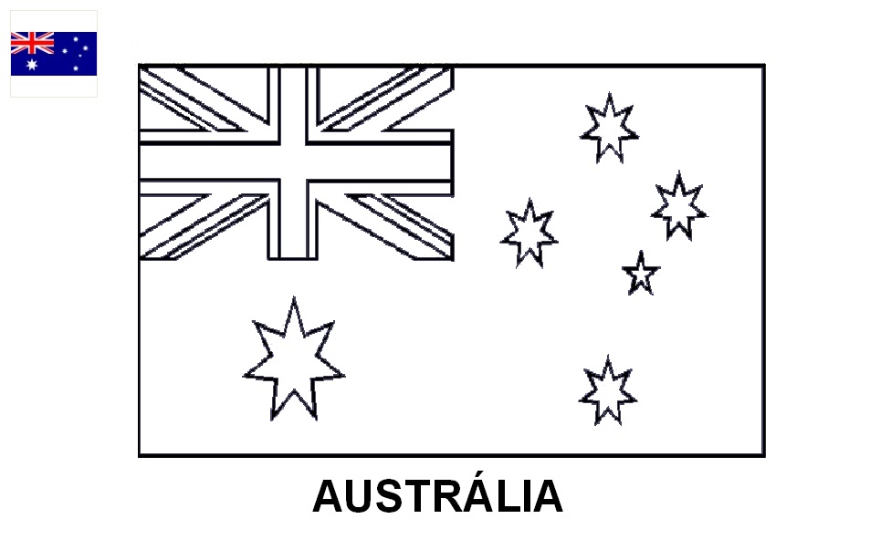 Bandeira para colorir | desenhos para pintar e imprimir