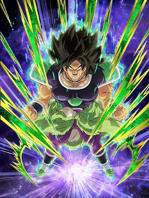 O novo guerreiro de DBS Broly a lenda rara Broly o lendário super Saiyajin.