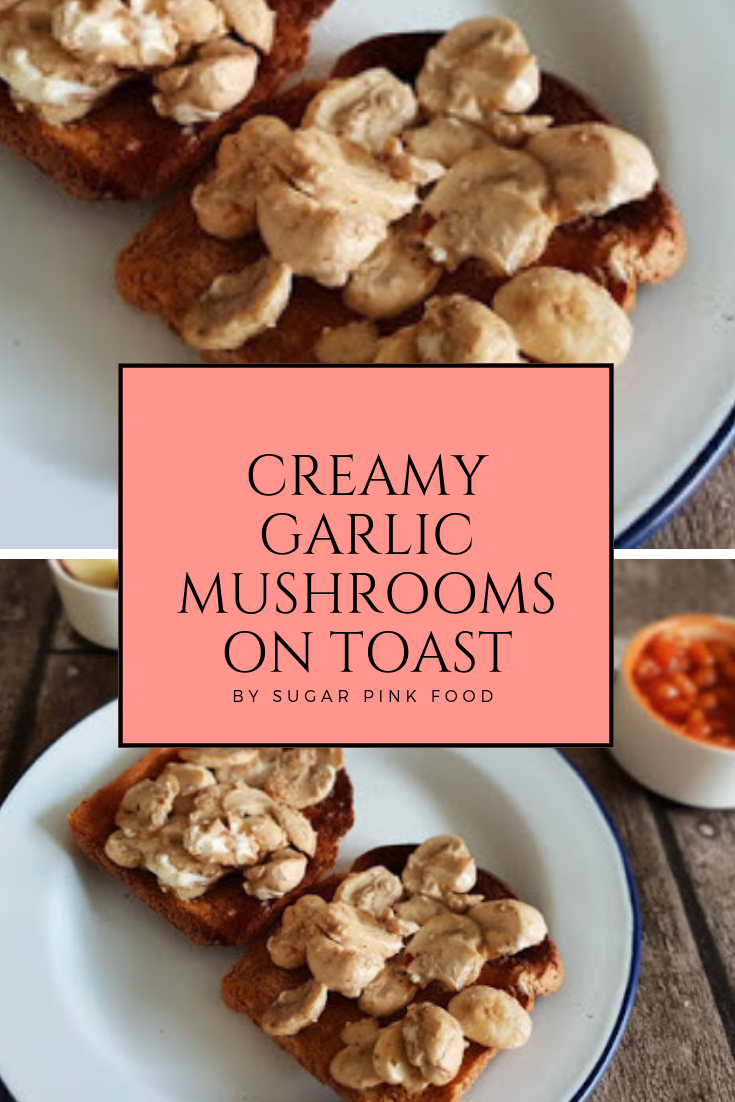 Creamy Garlic Mushrooms On Toast Healthy Recipe Sugar Pink Food