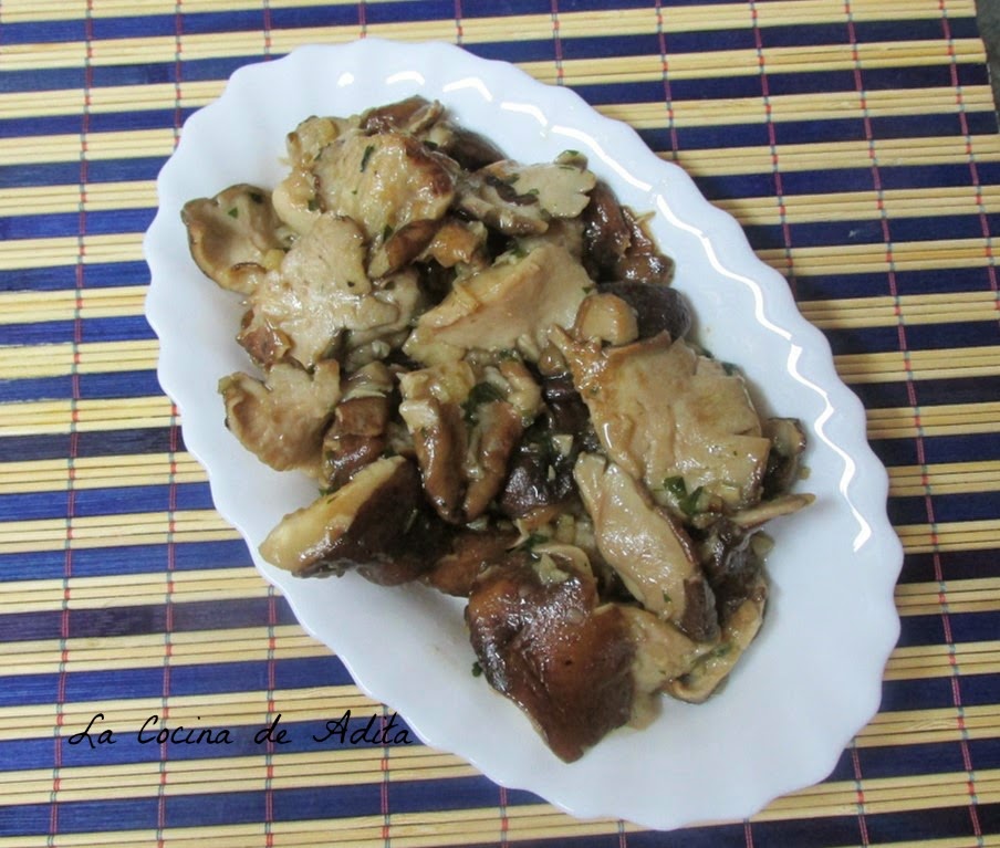 image of Shiitake al ajillo - La Cocina De adita