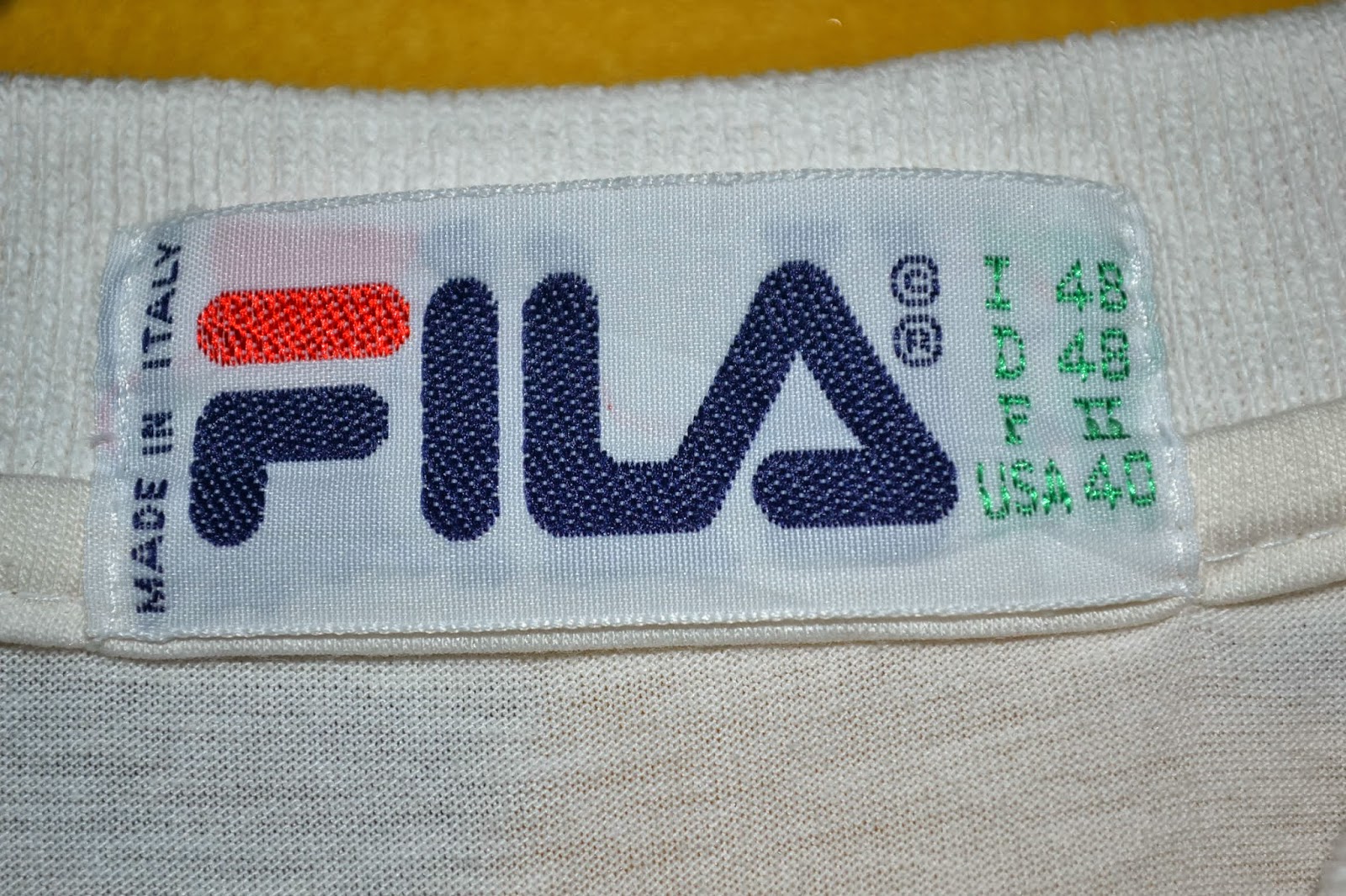 OldSchoolZone: Vintage 80s FILA Made in Italy rare polo shirt