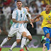 Brasil vence a Argentina com gol de Miranda aos 47 do segundo tempo