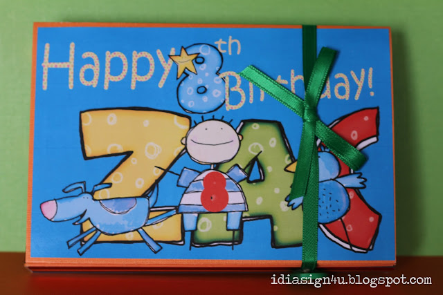 DIY Birthday Card | Book For Birthday Keepsakes by ilovedoingallthingscrafty.com