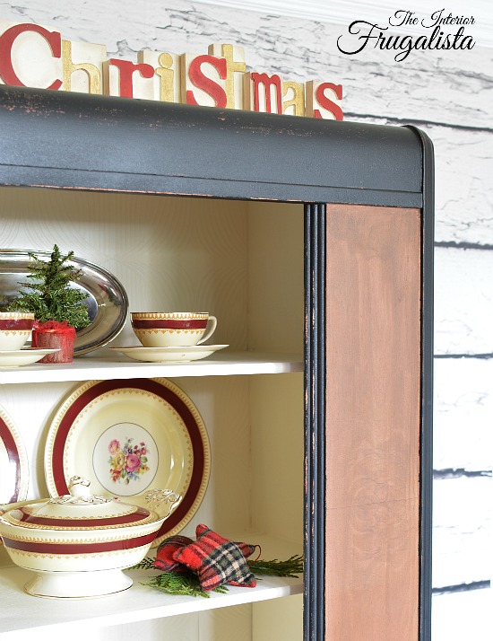 Antique Waterfall Hutch Makeover Interior Frugalista