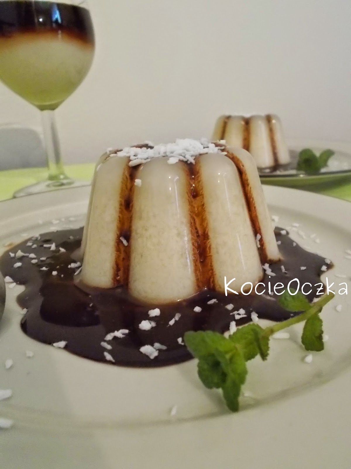 Kocie Oczka Panna Cotta kokosowa