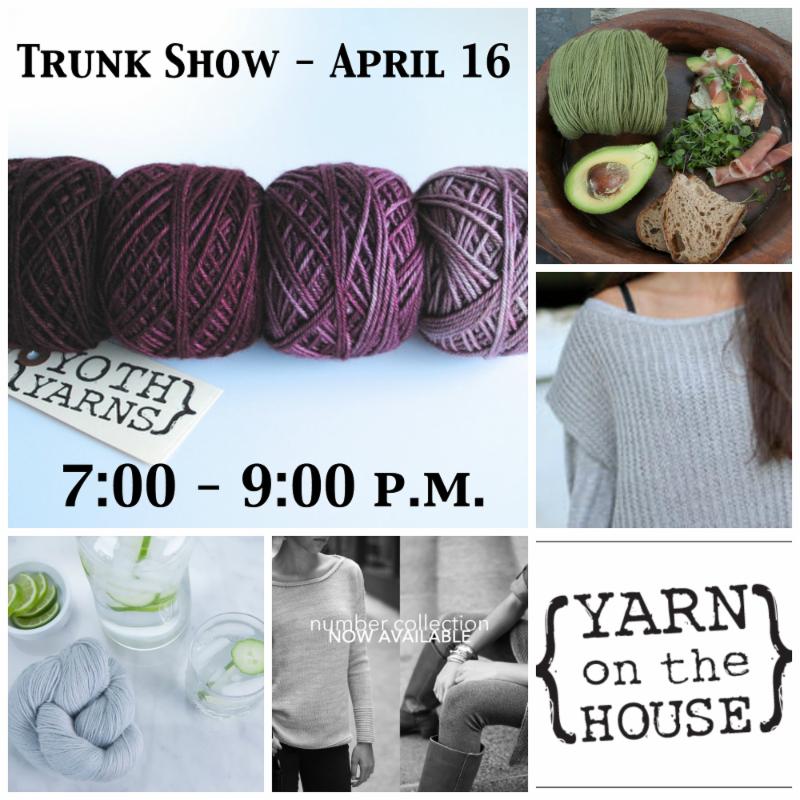 YOTH Yarns Trunk Show at Unwind Twisted Stitches