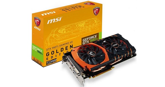 MSI akan segera rilis Nvidia GeForce GTX 980 Ti Gaming Golden Edition