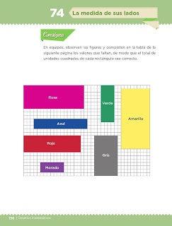 Apoyo Primaria Desafíos Matemáticos 4to. Grado Bloque IV Lección 74 La medida de sus lados