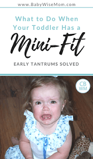 What to do when your child has a mini-fit. How to solve the early tantrums your pretoddler and toddler have. Strategies to stop tantrums. What to do when your child has a mini-fit. How to solve the early tantrums your pretoddler and toddler have. Strategies to stop tantrums.