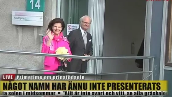 King Carl Gustaf and Queen Silvia arrived at the hospital in Danderyd