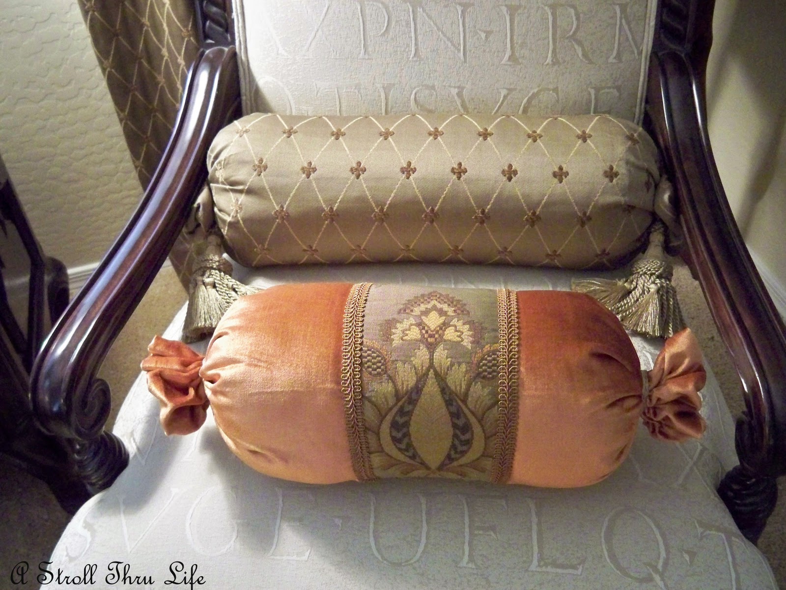 No Sew Jelly Roll Pillow Tutorial A Stroll Thru Life