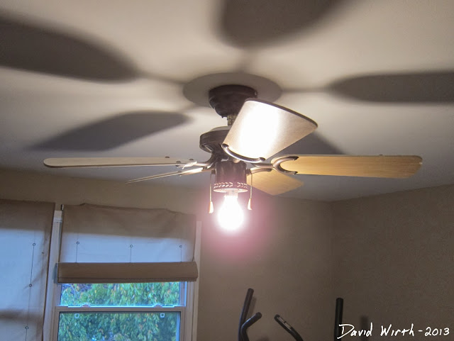 old ceiling fan, new ceiling fan