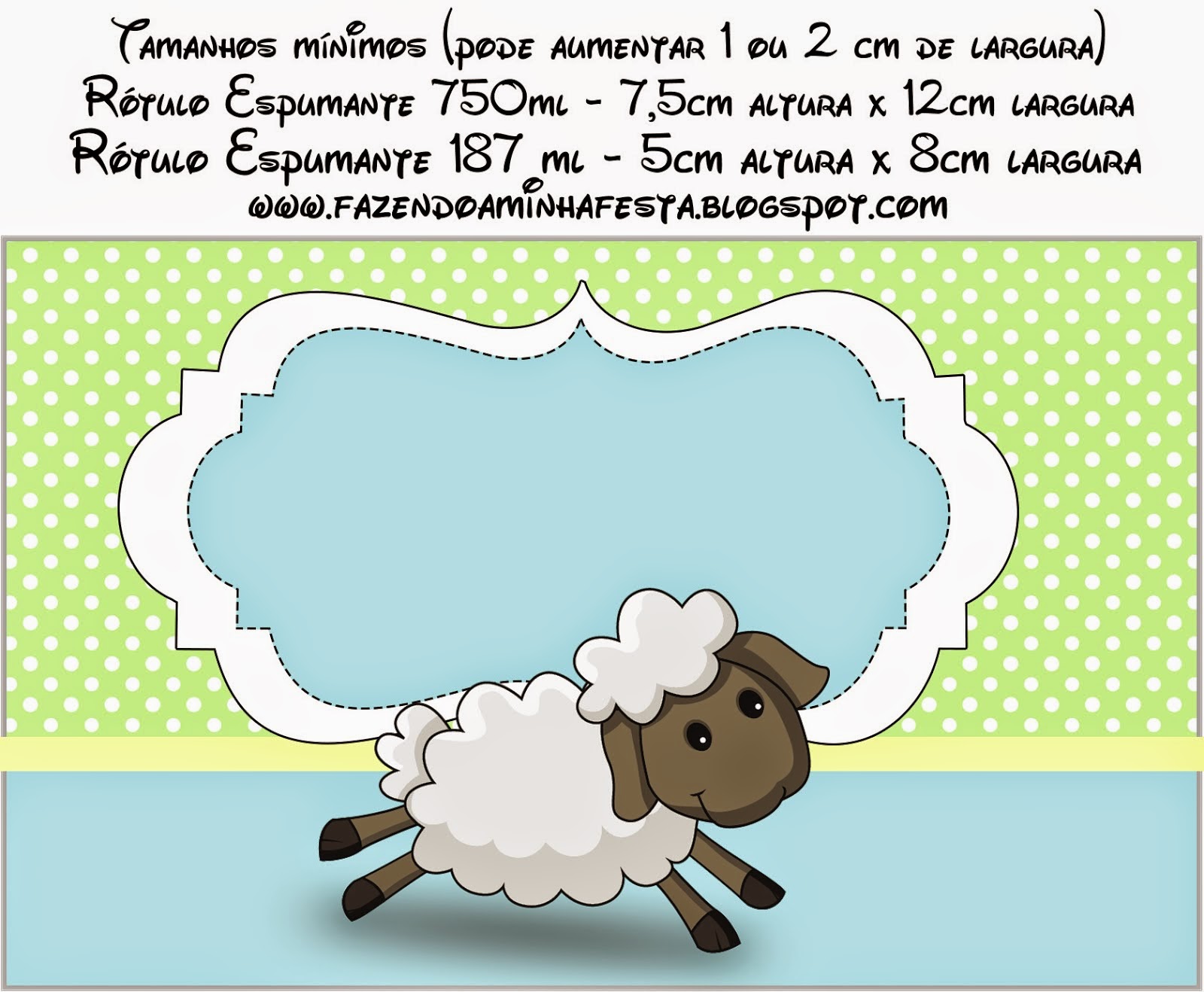 Ovejita en Fondo Celeste y Verde: Etiquetas para Candy Bar para Imprimir Gratis. Etiquetas para Imprimir Gratis de Ovejita en Fondo Celeste y Verde.