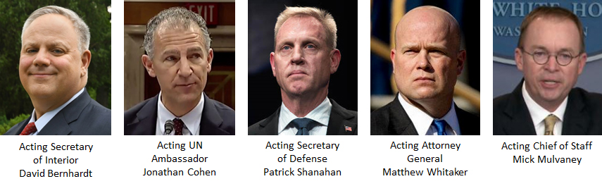 the buzz: trump likes “acting” cabinet secretaries