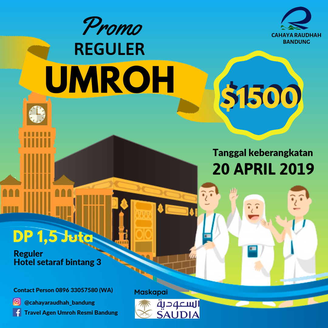 Jadwal &amp; Biaya Umroh Bandung 2019 089633057580 PAKET
