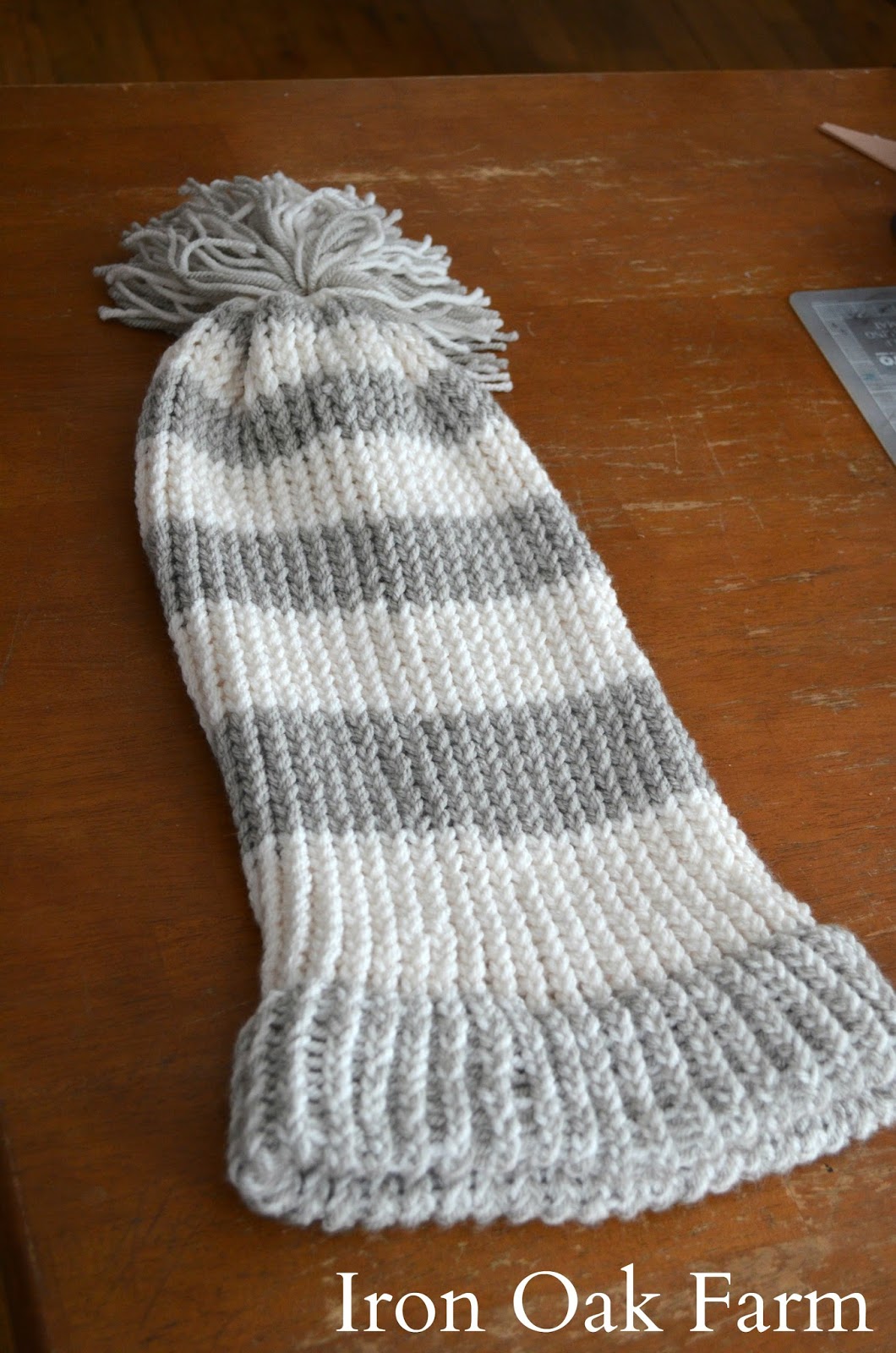 Iron Oak Farm Loom Knitted Stocking Hat