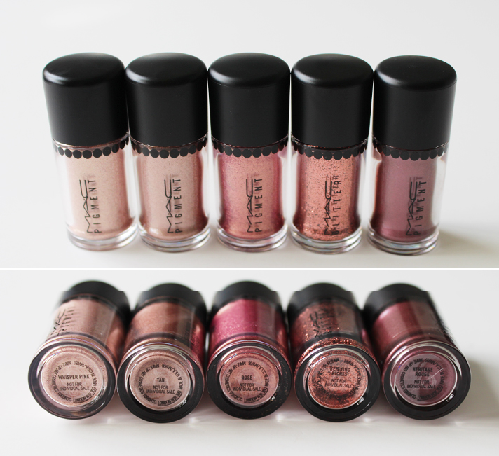 MAC // Heirloom Collection - Pigments, Blush + Lipstick | Review + Swatches - Objects of Affection Pink Pigments + Glitter - CassandraMyee