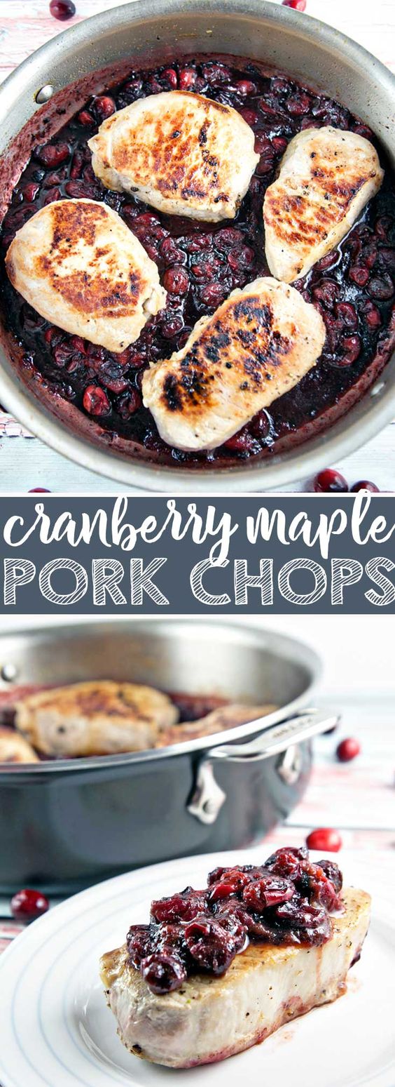 Cranberry Maple Pork Chops Cranberry Maple Pork Chops