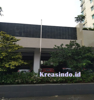 Tiang Bendera Stainless pesanan PT Dharma Cipta Ayomi di Kemayoran Jakarta Utara