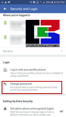 cara merubah password facebook lewat hp android
