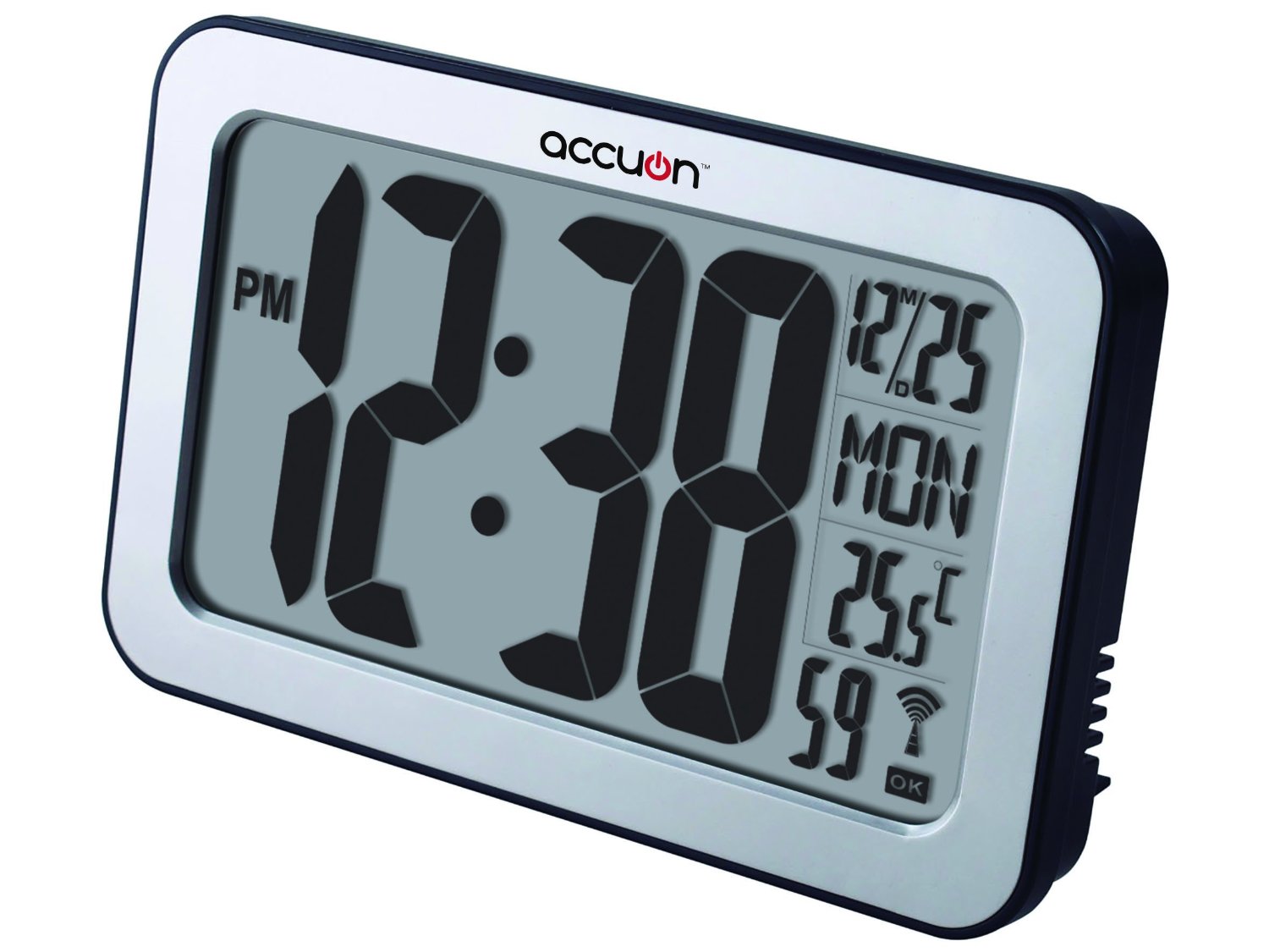 With Open Eyes To See Large Atomic Radiocontrolled Selfsetting Clock