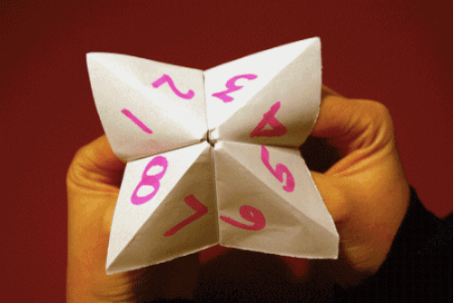 Bekkie's Wonderland: How To Make An Origami Fortune Teller