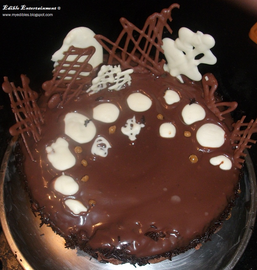 Edible Entertainment BIRTHDAY CAKE Chocolate Cake with Fudge Frosting