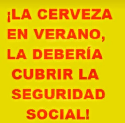 La cerveza en verano la debería cubrir la seguridad social La cerveza en verano la debería cubrir la seguridad social