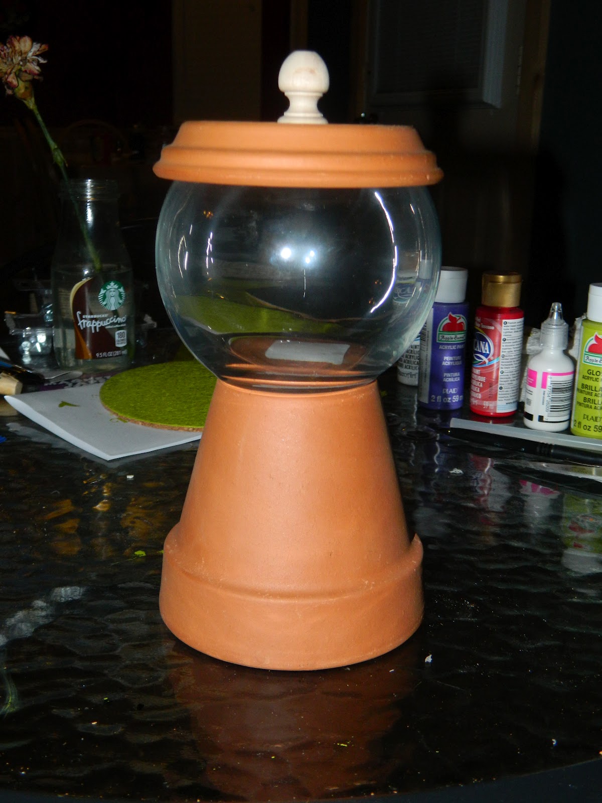Armed with Lipgloss and Power Tools DIY Halloween Gumball Machine