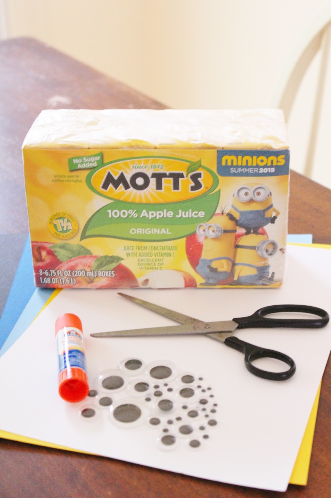 DIY Minion Juice Box Cover