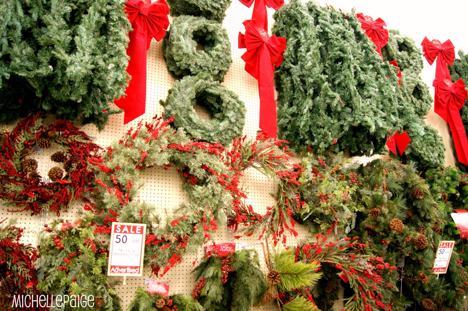 michelle paige blogs birthday trip to hobby lobby christmas garland hobby lobby
