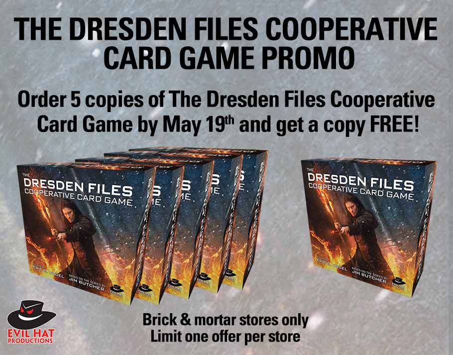 ACD Distribution Newsline Dresden Files Cooperative Card Game PROMO