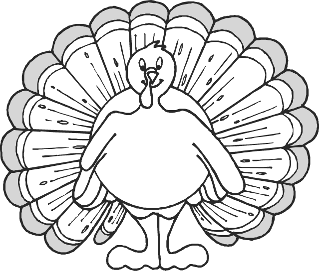 cartoon turkey coloring pages - photo #4