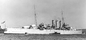 WW2 Battle of Atlantic  HMS Doresetshire heavy cruiser