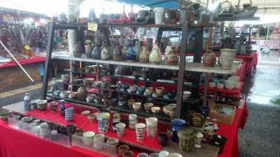 大陶器市の売り場（柏の葉）
