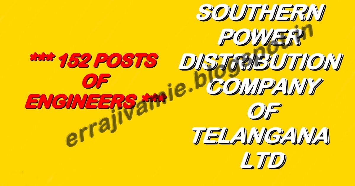 SOUTHERN POWER DISTRIBUTION COMPANY OF TELANGANA LTD. Er Rajiv Amie