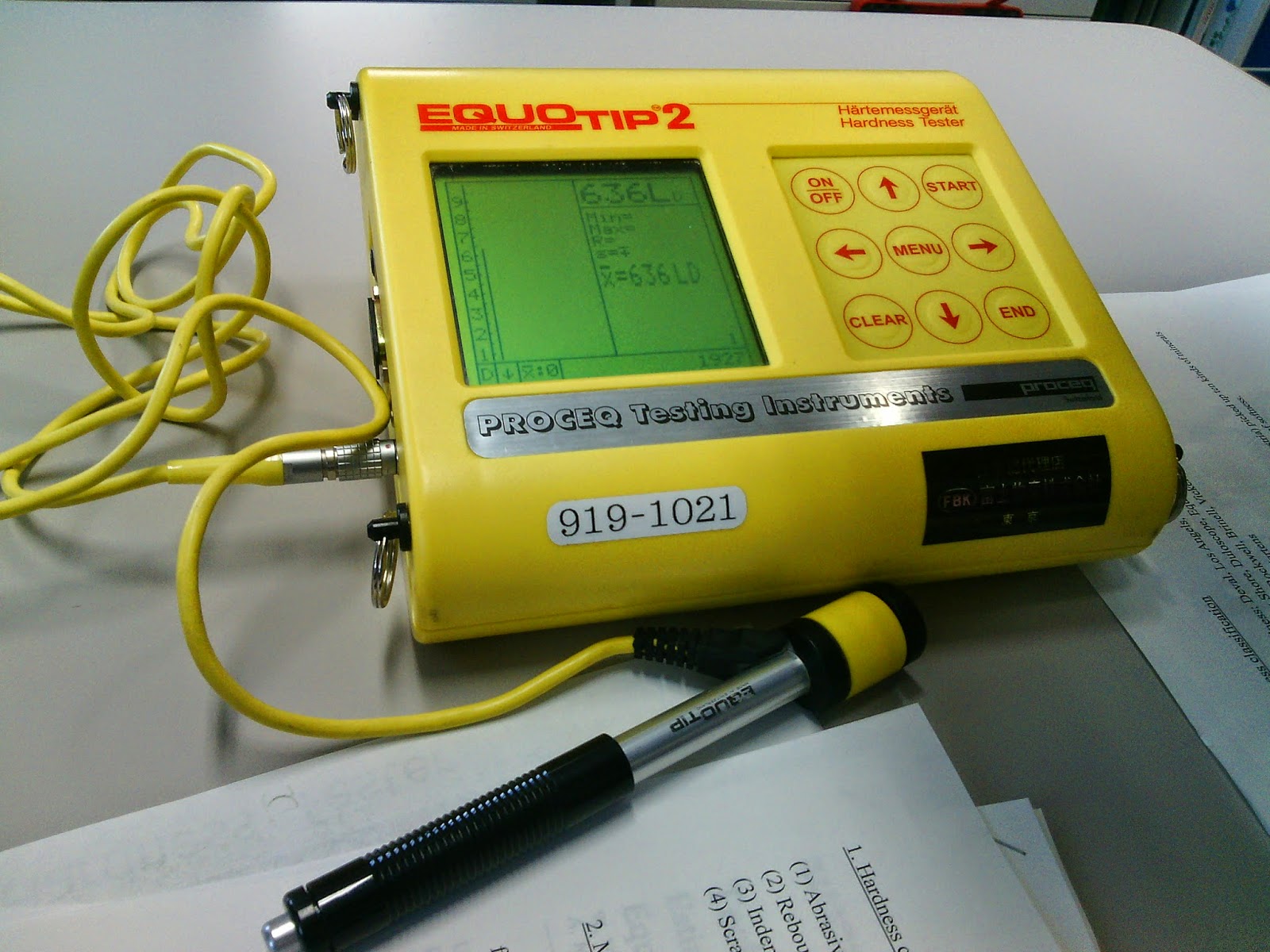 Equotip Hardness Tester The Correlation between Hardness and Texture
