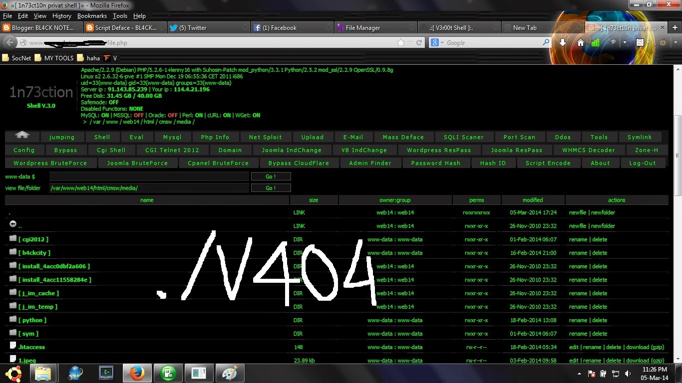 Kumpulan Shell / Backdoor BL4CK NOTES