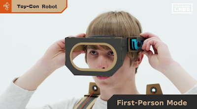 Nintendo Labo Toy-Con Robot first-person mode visor male model