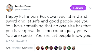 Jessica Dore Tweet--You are Special