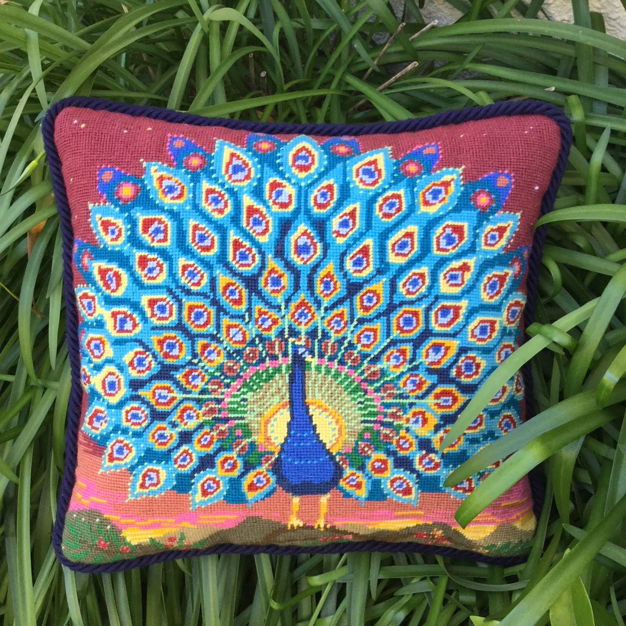 Wendy S Quilts And More Peacock At Sunset Cushion