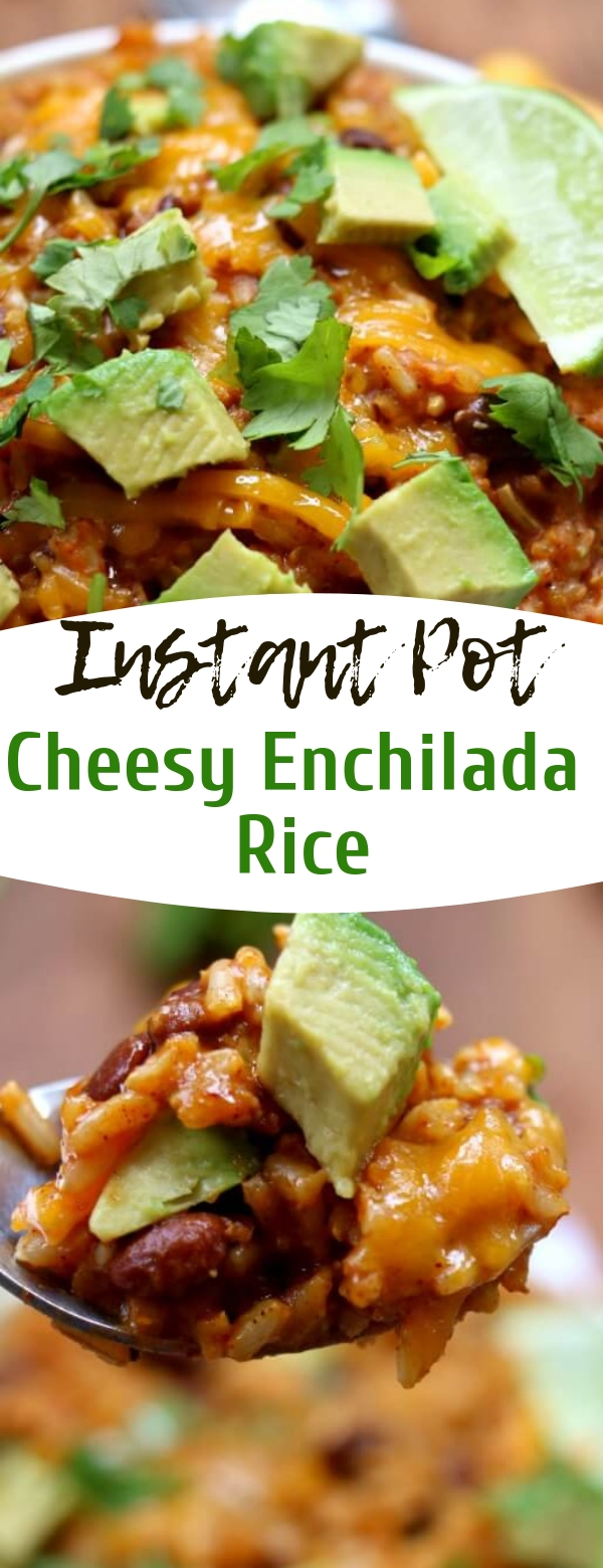 Instant Pot Cheesy Enchilada Rice #instantpot #instantpotrecipes Instant Pot Cheesy Enchilada Rice