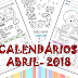CALENDÁRIO MENSAL DO ALUNO