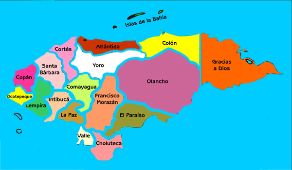 Mapas del Mundo: Honduras en el mapa