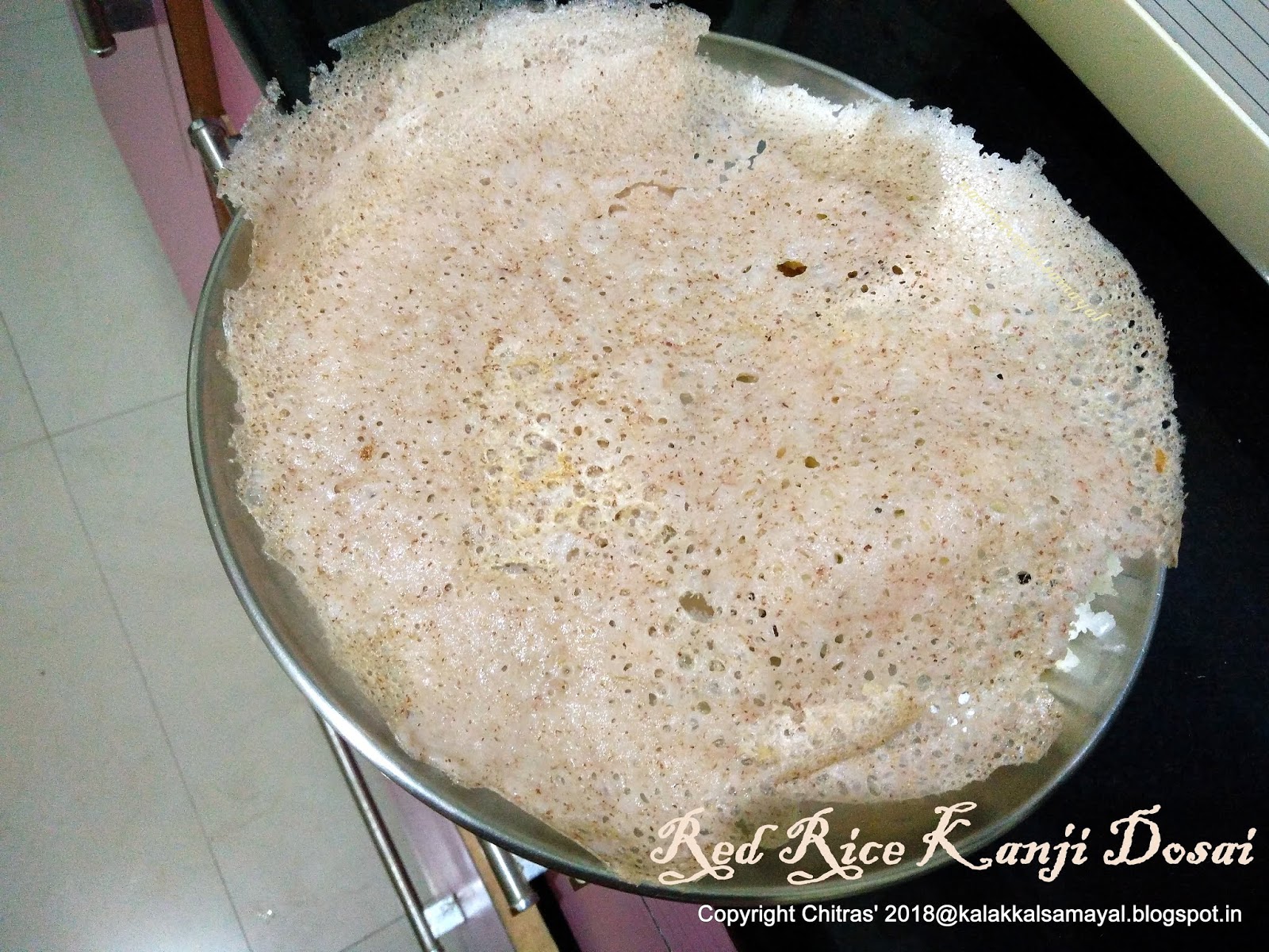 kalakkalsamayal RedRiceKanjiDosai