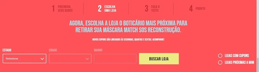Amostra grátis O Boticário máscara reconstrutora Match SOS Reconstrução
