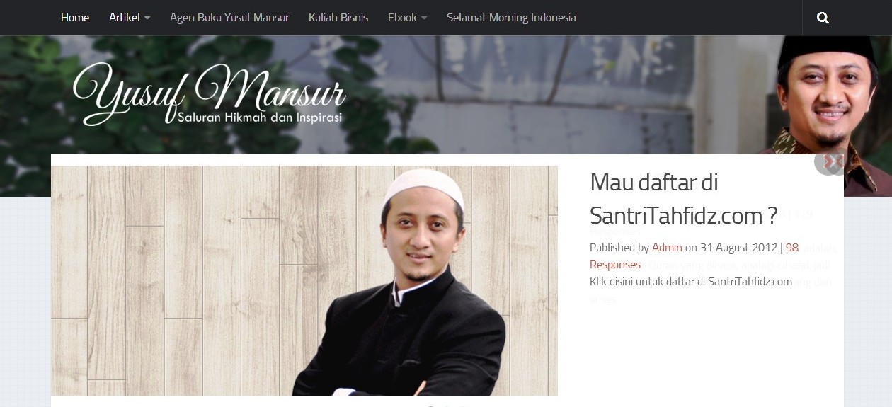 Website Ustadz KH. Yusuf Mansur