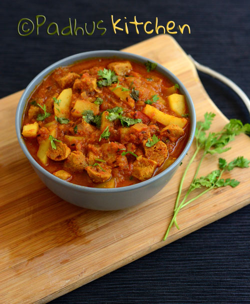 Soya Chunks Potato Gravy Soya Chunks Potato Gravy