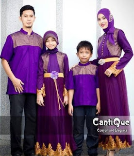  Gambar  Baju  Couple  Muslim Keluarga Yang  Sedang Trend 